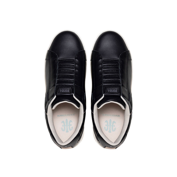 Royal Elastics Men's Adelaide Black Beige Leather Sneakers 002653-998