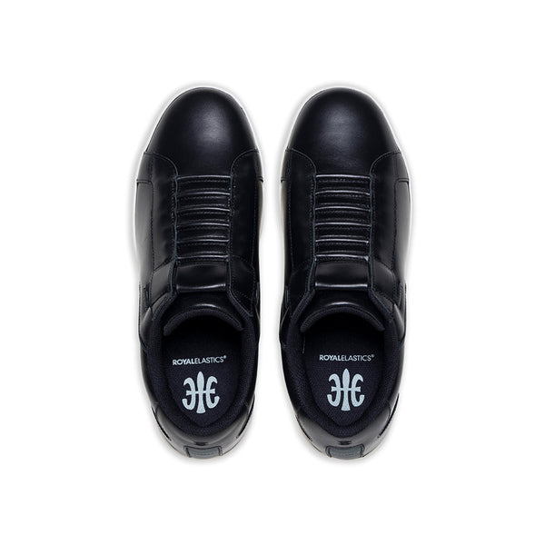 Royal Elastics Men's Adelaide Black Green Leather Sneakers 02643-994