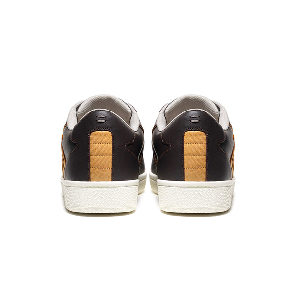 Royal Elastics Men's Adelaide Brown Yellow Leather Sneakers 002653-773