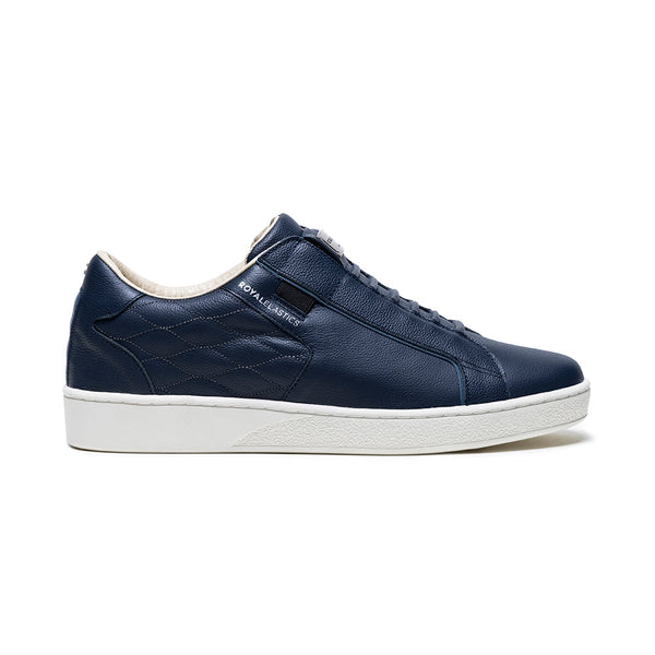 royal elastics Men's Adelaide Lux Dark Blue Leather Sneakers 02723-555
