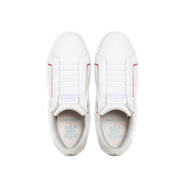 Royal Elastics Men's Adelaide White Red Leather Sneakers 02623-015