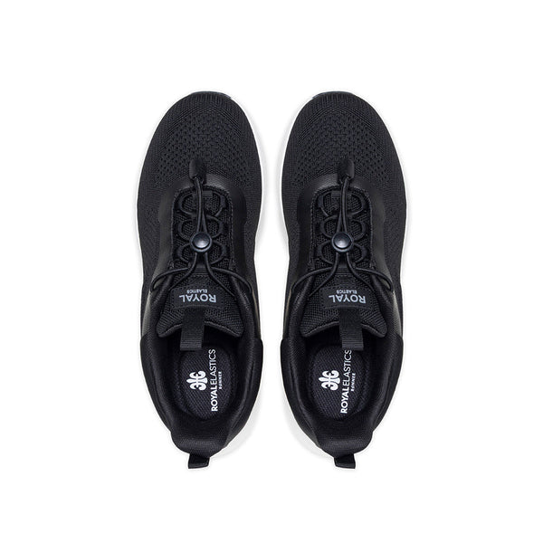 Royal Elastics Men's Comfy Black FlyKnit Sneakers 07943-999