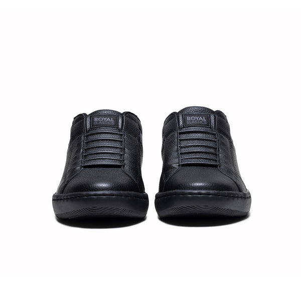 Royal Elastics Men's Icon 2.0 Black Logo Leather Sneakers 06520-999