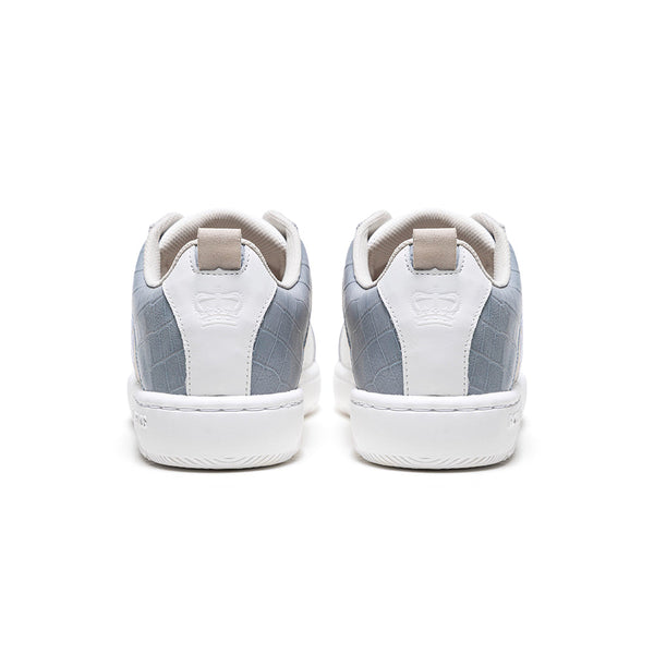 Royal Elastics Men's Icon 2.0 White Beige Gray Logo Leather Sneakers 006552-080