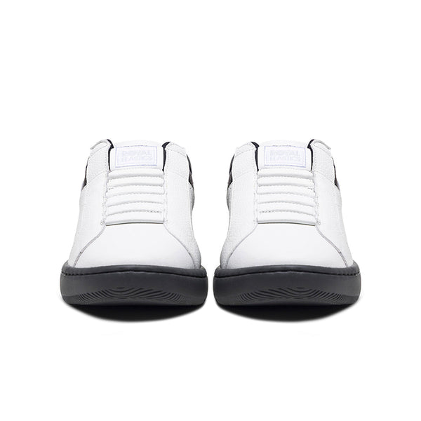 Royal Elastics Men's Icon 2.0 White Black Brown Logo Leather Sneakers 006553-093