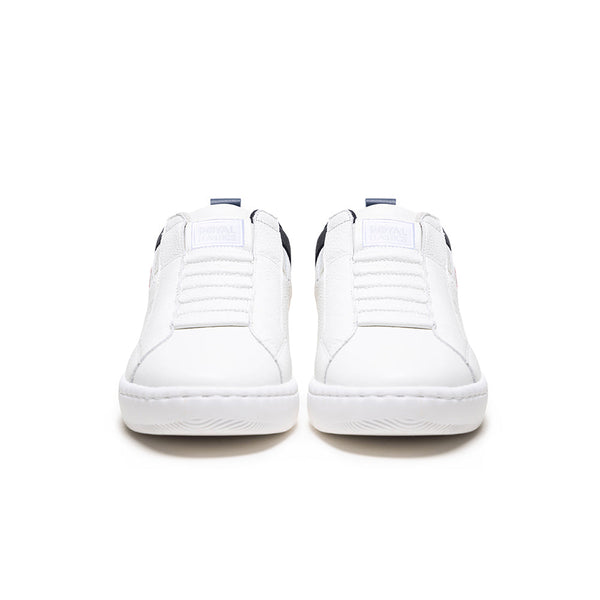 Royal Elastics Men's Icon 2.0 White Black Red Logo Leather Sneakers 06542-091