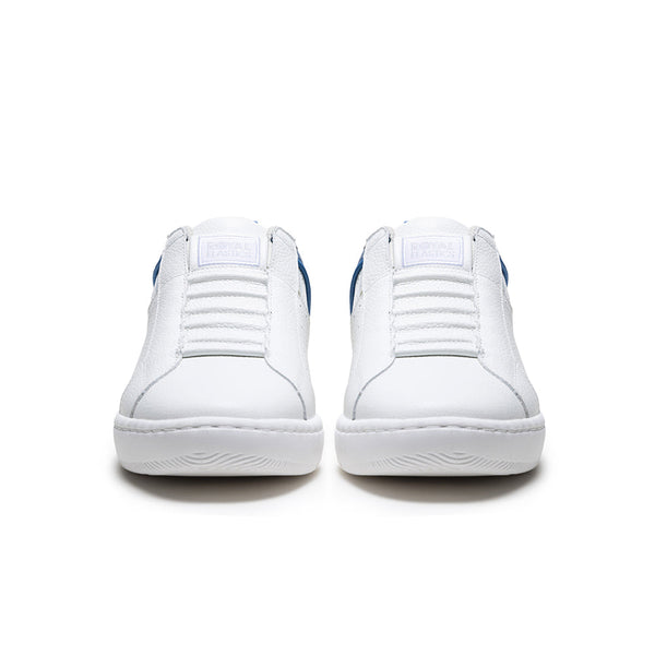 Royal Elastics Men's Icon 2.0 White Blue Logo Leather Sneakers 06543-055