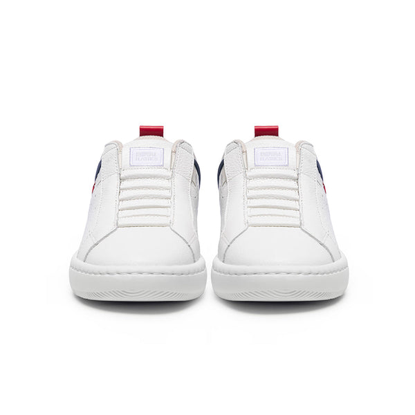 Royal Elastics Men's Icon 2.0 White Blue Red Logo Leather Sneakers 06543-015