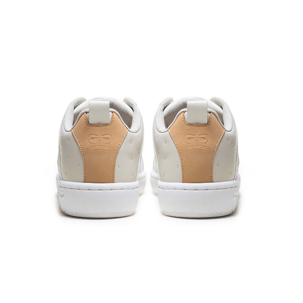 Royal Elastics Men's Icon 2.0 White Gold Logo Leather Sneakers 06543-078