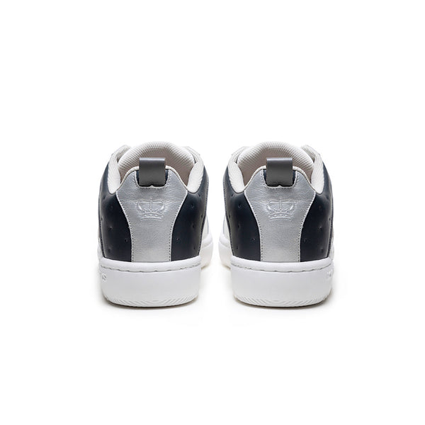 Royal Elastics Men's Icon 2.0 White Gray Logo Leather Sneakers 06543-088