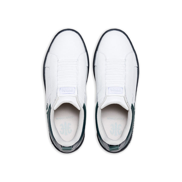 Royal Elastics Men's Icon 2.0 White Green Black Logo Leather Sneakers 06543-049