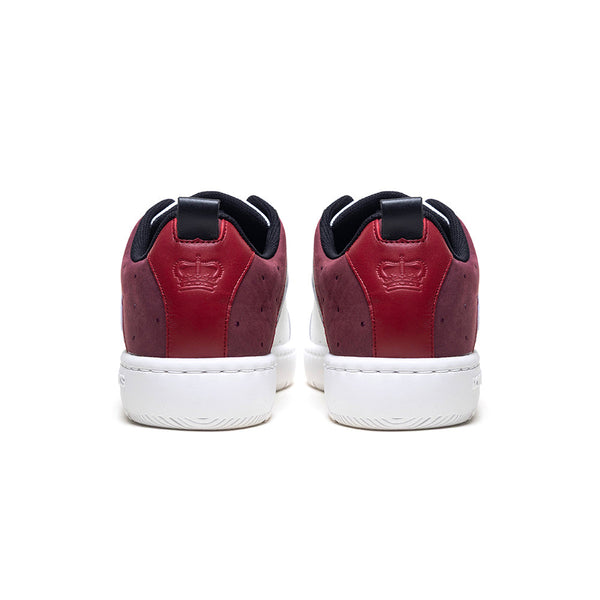 Royal Elastics Men's Icon 2.0 White Red Black Logo Leather Sneakers 006553-091