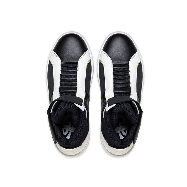 Royal Elastics Men's Icon 2.0X Hi Black Green Hi Top Leather Sneakers 06433-904