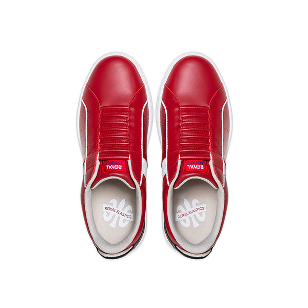 Royal Elastics Men's Icon 2.0X Red White Black Leather Sneakers 06313-119