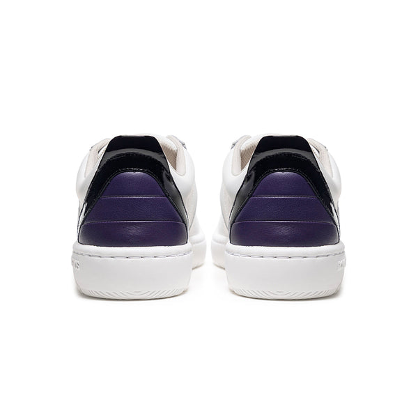 Royal Elastics Men's Icon 2.0X White Black Purple Leather Sneakers 006352-096