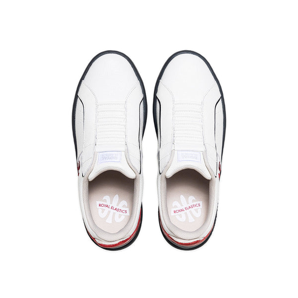Royal Elastics Men's Icon 2.0X White Red Black Leather Sneakers 06351-019