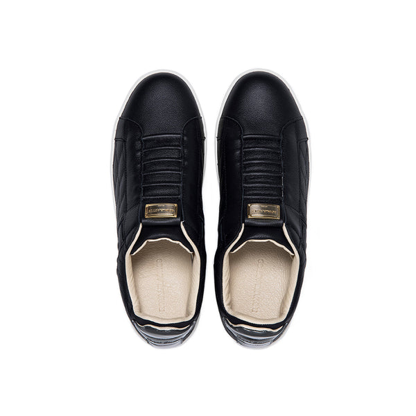 Royal Elastics Men's Icon Lux Black Leather Sneakers 02523-998