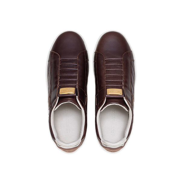 Royal Elastics Men's Icon Lux Brown Leather Sneakers 002553-770