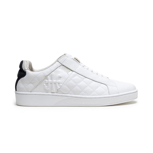 royal elastics Men's Icon Lux White Black Leather Sneakers 02543-009