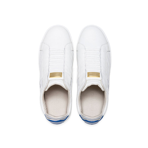 Royal Elastics Men's Icon Lux White Blue Leather Sneakers 02551-005