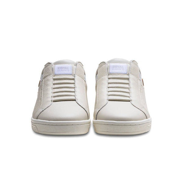 Royal Elastics Men's Icon OG Beige Gold Logo Leather Sneakers 01951-777