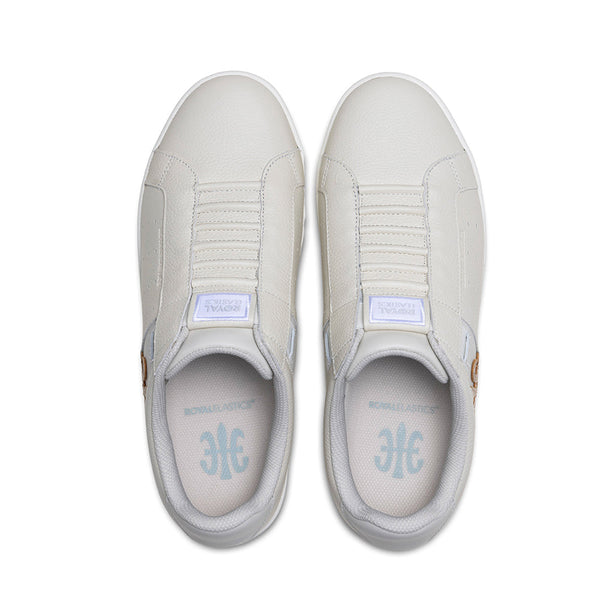 Royal Elastics Men's Icon OG Beige Gold Logo Leather Sneakers 01951-777