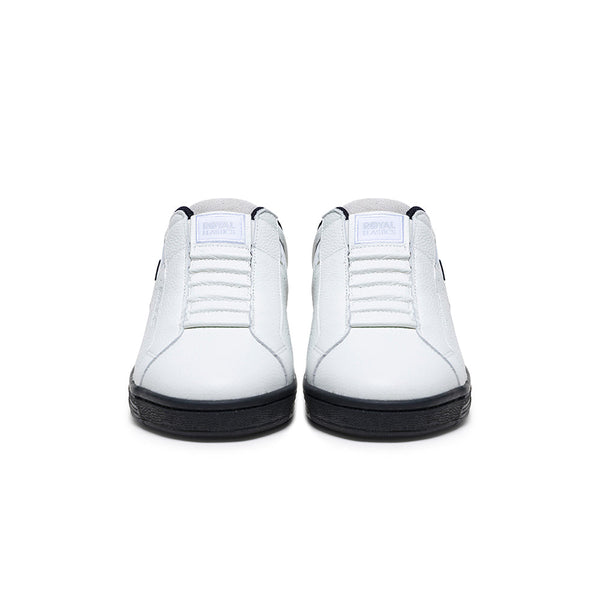 Royal Elastics Men's Icon OG White Black Logo Leather Sneakers 01951-009