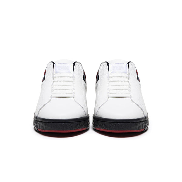 Royal Elastics Men's Icon OG White Black Red Logo Leather Sneakers 001952-091