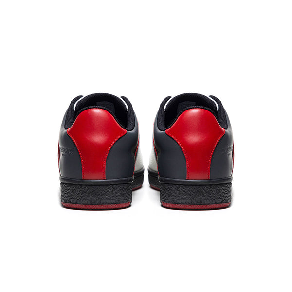 Royal Elastics Men's Icon OG White Black Red Logo Leather Sneakers 001952-091