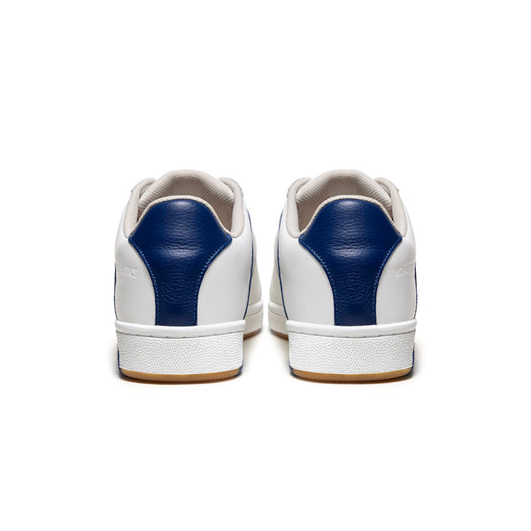 Royal Elastics Men's Icon OG White Blue Logo Leather Sneakers 001953-055