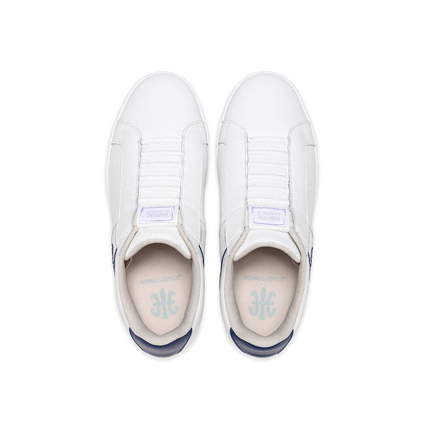 Royal Elastics Men's Icon OG White Blue Logo Leather Sneakers 001953-055