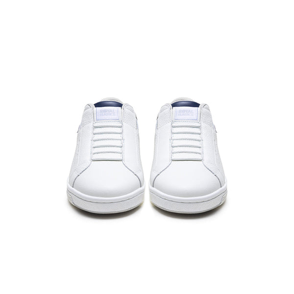 Royal Elastics Men's Icon OG White Blue Logo Leather Sneakers 01951-005