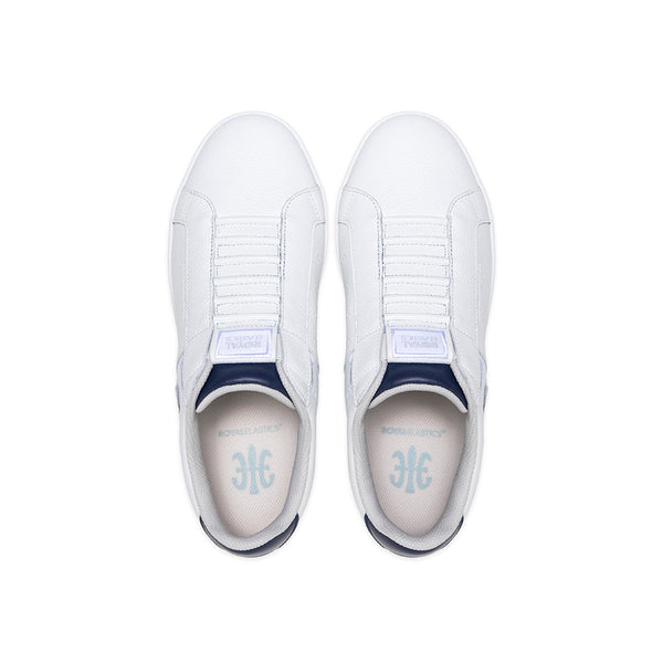 Royal Elastics Men's Icon OG White Blue Logo Leather Sneakers 01951-005