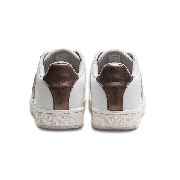 Royal Elastics Men's Icon OG White Gold Logo Leather Sneakers 01951-007