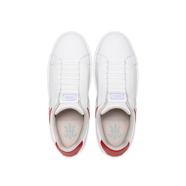 Royal Elastics Men's Icon OG White Red Logo Leather Sneakers 001953-001