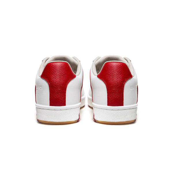 Royal Elastics Men's Icon OG White Red Logo Leather Sneakers 001953-001