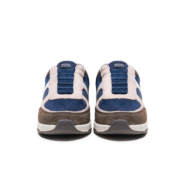 Royal Elastics Men's Icon Ultra Lux Blue Brown Leather Sneakers 07443-577