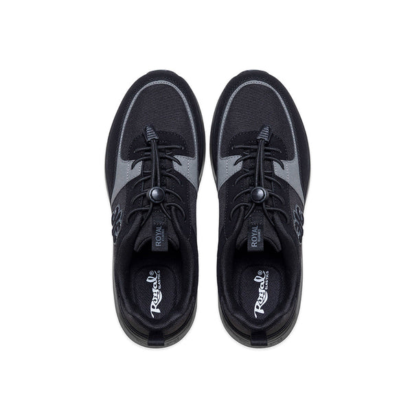 Royal Elastics Men's Riviera Black Gray Casual Sneakers 07843-998
