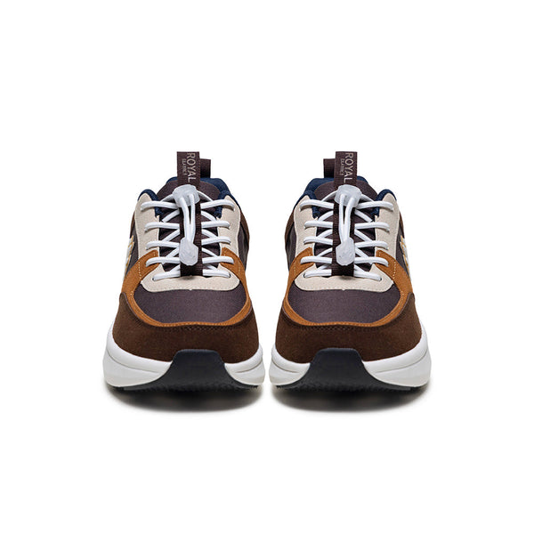 Royal Elastics Men's Riviera Brown Blue Casual Sneakers 07843-775
