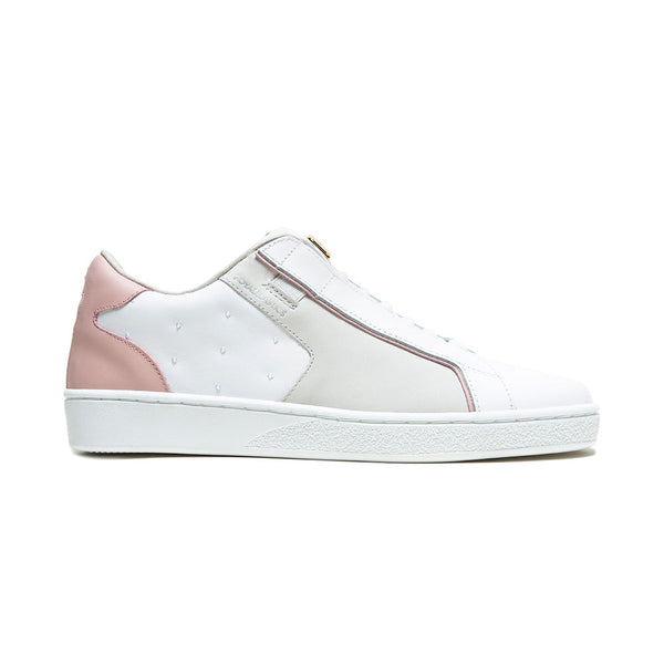 royal elastics Women's Adelaide Lux White Pink Beige Leather Sneakers 92742-081