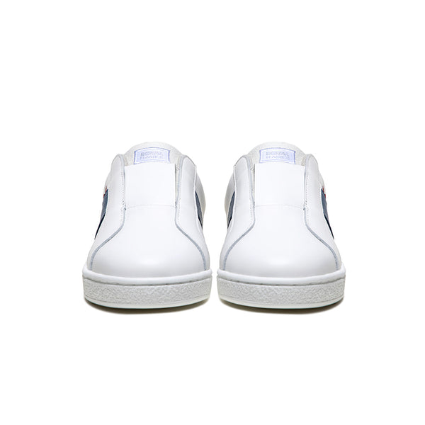 Royal Elastics Women's Bishop White Blue Red Leather Sneakers 91741-051