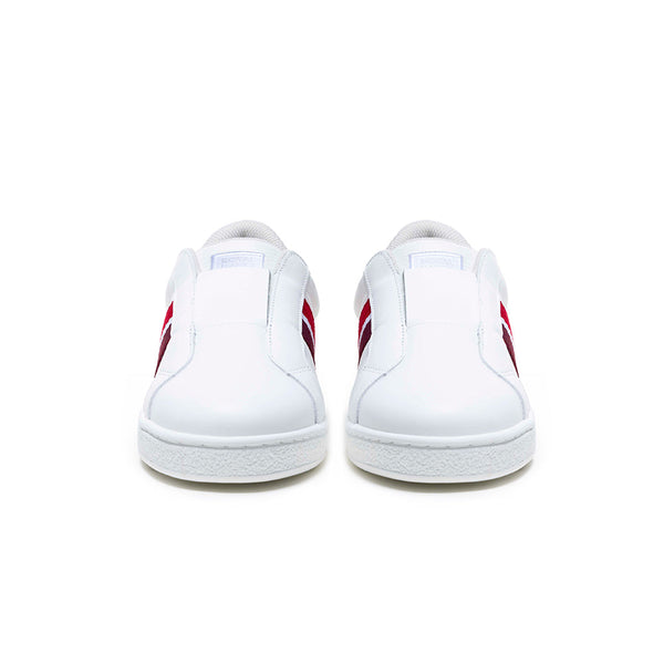 Royal Elastics Women's Bishop White Red Black Leather Sneakers 91742-019