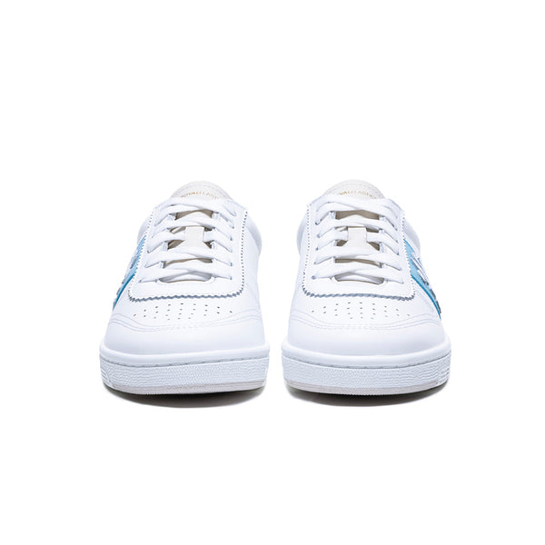 Royal Elastics Women's Dreamer White Blue Logo Leather Sneakers 98121-015