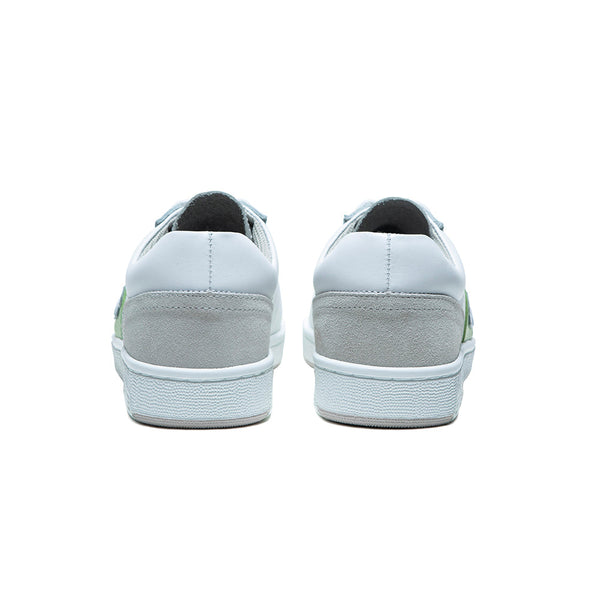 Royal Elastics Women's Dreamer White Green Logo Leather Sneakers 98114-048