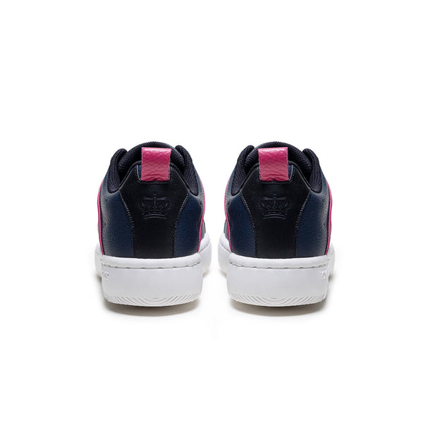 Royal Elastics Women's Icon 2.0 Black Pink Logo Leather Sneakers 96543-951