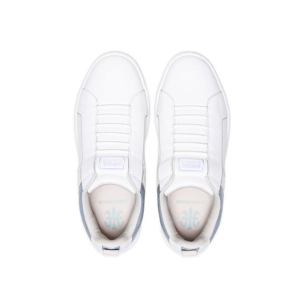 Royal Elastics Women's Icon 2.0 White Beige Gray Logo Leather Sneakers 906552-080