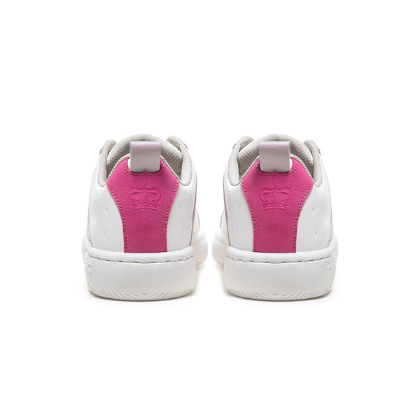 Royal Elastics Women's Icon 2.0 White Pink Logo Leather Sneakers 96551-001