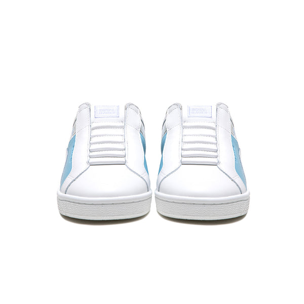 Royal Elastics Women's Icon Dots White Blue Logo Leather Sneakers 91933-005