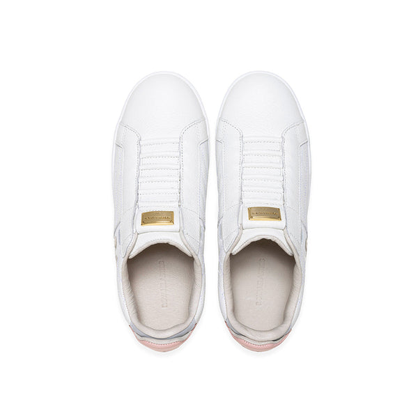 Royal Elastics Women's Icon Lux White Pink Leather Sneakers 92551-001