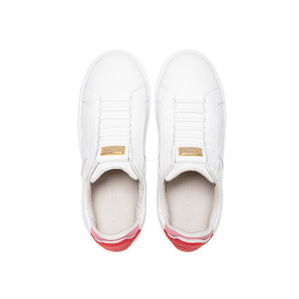 Royal Elastics Women's Icon Lux White Red Leather Sneakers 92543-001